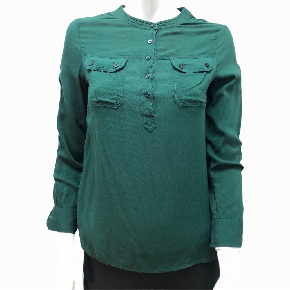 Urban OUTFITTERS staring at stars green button up
